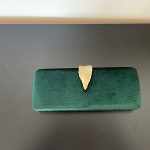 Suede clutch